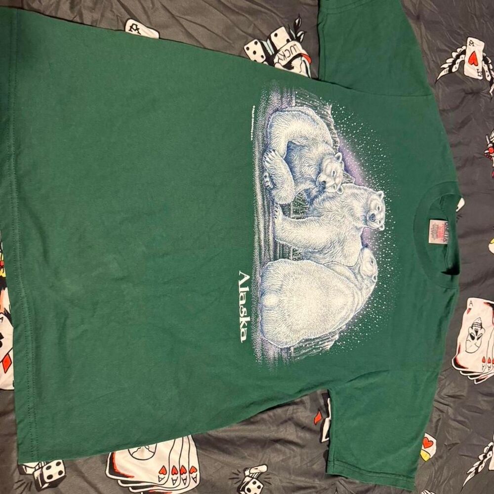 Oneita Men's Green T-shirt